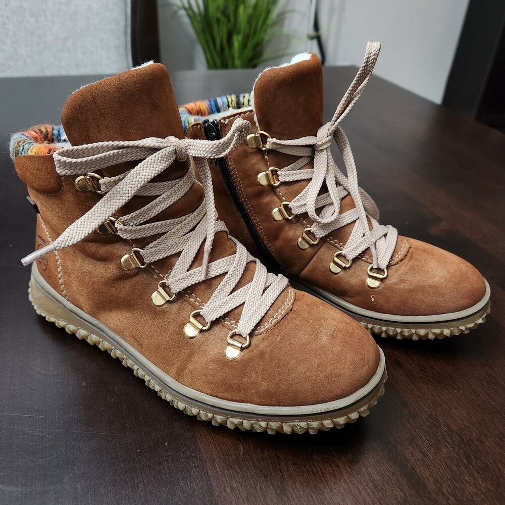 Rieker Cordula Shearling Lined Boot Size EU 36